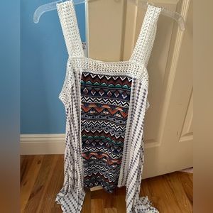 Printed Flowy Tank Top